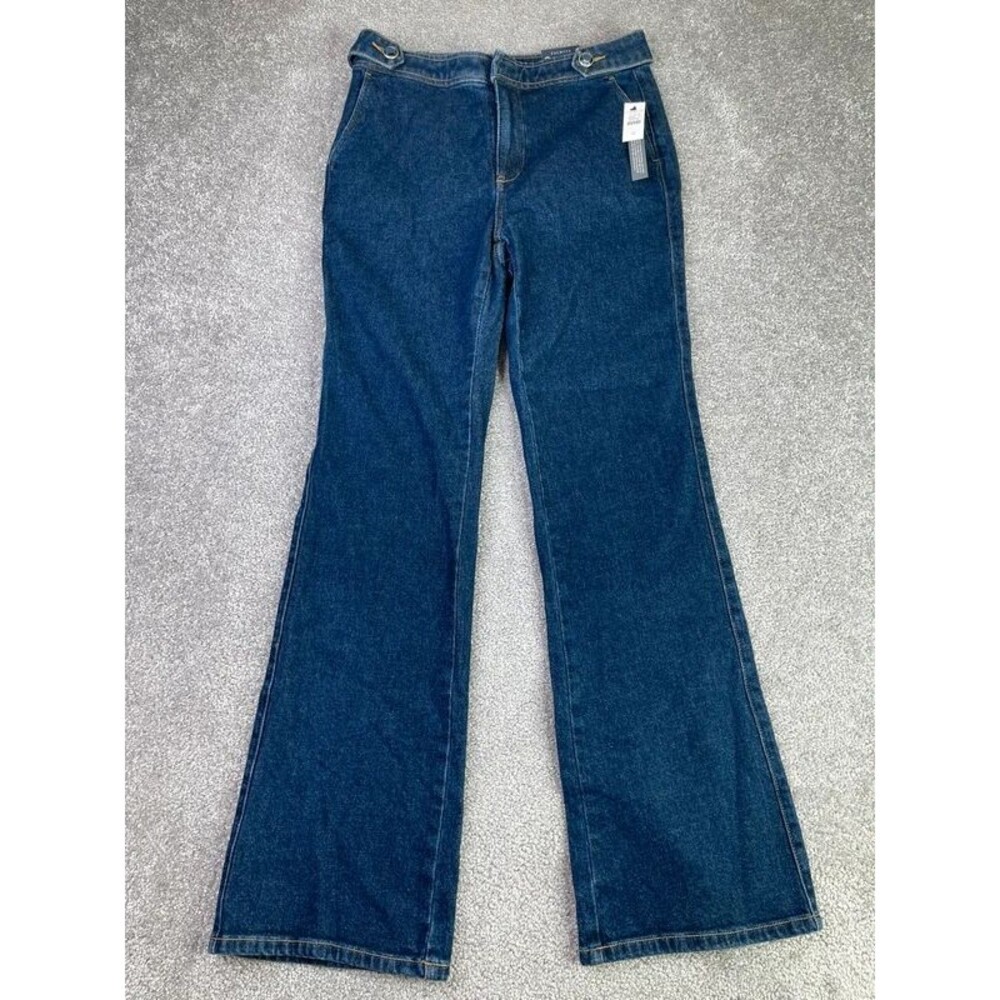 Talbots Flared Jeans Size 4 Full Length Dark Wash